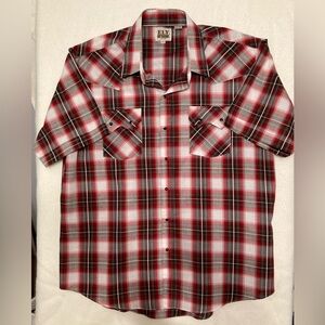 Ely Cattleman Red and Black Checkered Shirt